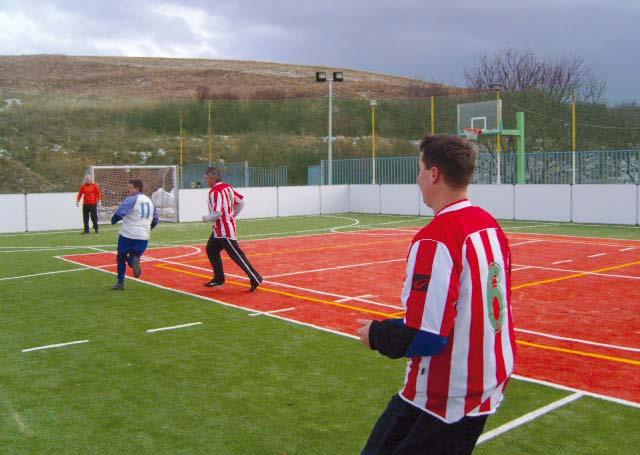 bolo slávnostne otvorené a odovzdané do prevádzky v roku 2008. Vynovené futbalové ihrisko bolo slávnostne otvorené v roku 2005.