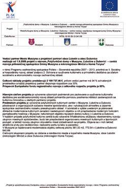 PUBLICITA A INFORMOVANOSŤ VEREJNOSTI : Umiestnenie informačných tabúľ Označenie informačných a propagačných materiálov a iných dokumentov ( pozvánky, prezenčné listiny a pod.