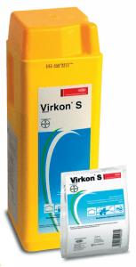 Powierzchnia do odkażenia 50 m2 100 m2 500 m2 1000 m2 2500 m2 Całkowita ilość roztworu preparatu Virkon S 15 l 30 l 150 l 300 l 750 l Dobór odpowiedniego środka dezynfekcyjnego Na rynku jest bardzo