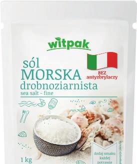 drobnoziarnista Sól morska gruboziarnista 500g 23% 8 144 6 864 108 5902273870074 5902273870456 1kg 23% 12 96 4 384 32 5903240775163 5902273871927 500g 23% 8 144 6 864 108