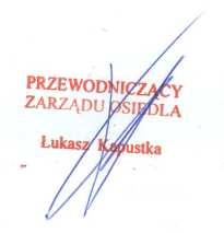 12. Kontakt z mieszkańcami Zarząd odpowiadał za organizację dyżurów dla mieszkańców.