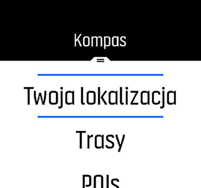 Skróty zapewniają szybki dostęp do działań nawigacyjnych, takich jak sprawdzanie współrzędnych bieżącej lokalizacji lub wybieranie innej