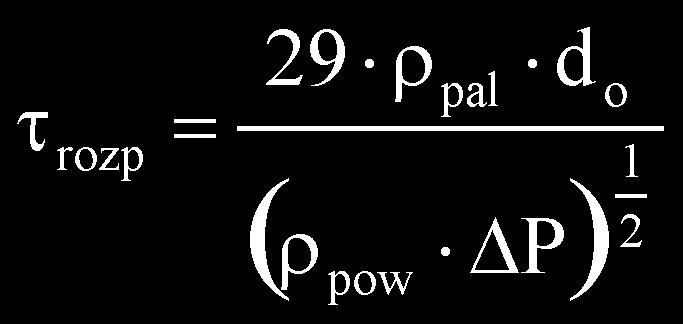 gas densities [kg/m 3 ], d o injector hole diameter [m], t time [s]. Parametry fizykochemiczne Kalibrolu przedstawiono w tab. 2 (na podst. PN-88/C-96181). Table 2.