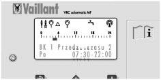 5 Indywidualny program czasowy Naciśnij i przytrzymaj wciśnięty przycisk, 13 aż zostanie wyświetlony czas 07.30. VRC 942/1 PL.