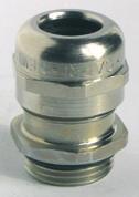 DŁAWNICE METALOWE NEWCAP MS NEWCAP MS CABLE GLAND +100 C -20 C n Materiał: mosiądz niklowany / stal nierdzewna n Uszczelka z neoprenu z zaślepką przeciwkurzową n Temperatura twardnięcia uszczelki: