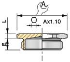 16 i 17 n Wkładka zaślepiająca z O-ringiem: n Material: nickel plated brass / stainless steel 316 L n Electrical thread isometric thread ISO-NFEN60423 et NFEN50262 n Adaptators, plugs and reducers: