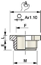 stykowej n Material: polyamide 6/6 n Color: RAL 7035 grey and RAL 9005 black (locknut) n IP 66 without sealing washer provided if