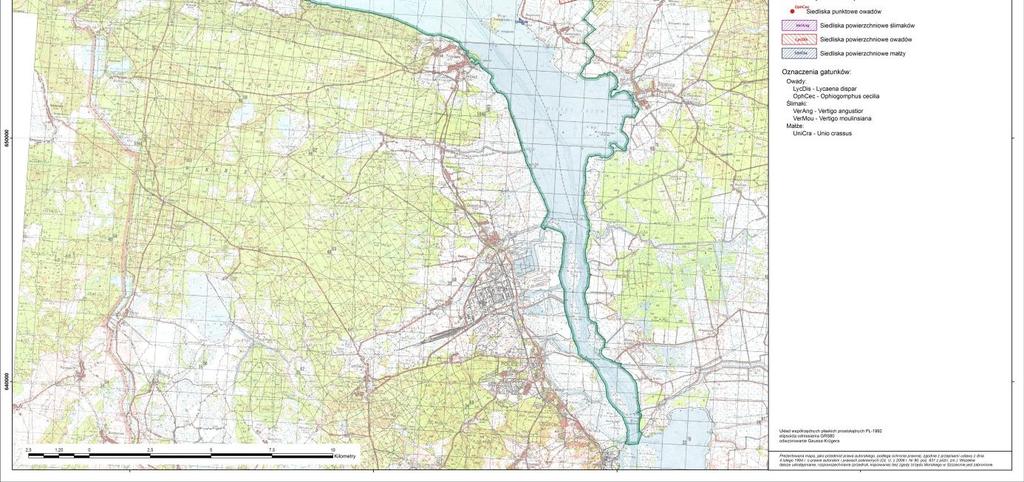 Mapa 3 Stanowiska i siedliska