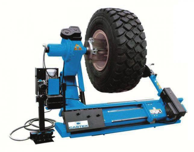 Montażownice / Tyre Changers Automatyczna montażownica CASC-980 Automatic tyre changer CASC-980 Do kół samochodów ciężarowych For handle truck wheels Automatyczna Automatic Cechy montażownicy