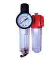 operating range Inflating gun Reliable pneumatic screwed quick couplers Air preparation module with pressure regulator Possibility of mounting a bi