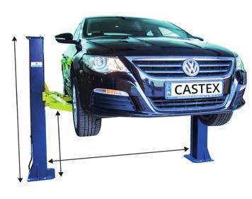 Półautomatyczny Semi-automatic Dwukolumnowy Two-post Podnośniki / Car lifts Podnośnik dwukolumnowy półautomatyczny QJY 3.0-D Two post semi-automatic lift QJY 3.