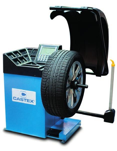 Wyważarki / Wheel Balancers Automatyczna Automatic Osobowe / Dostawcze / Motocykle Passenger / Vans / Motorcycle Automatyczna wyważarka CASB-96LPW Automatic wheel balancer CASB-96LPW Cechy wyważarki
