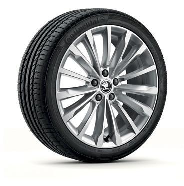 Sirius 8J x 19" do opony 235/40 R19 Kolor antracyt, szczotkowana (3V0071499B HA7) Obręcz koła ze