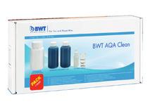 Dezynfekcja żywicy jonowymiennej zmiękczaczy Czyszczenie i dezynfekcja żywicy jonowymiennej zmiękczaczy bez funkcji BIO BWT AQA Clean DT Zestaw do konserwacji zmiękczaczy domowych zapewniający ich