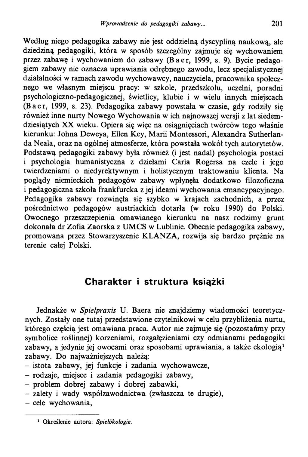 Wprowadzenie do pedagogiki zabawy.