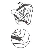Pull the belt to make sure it is properly secured in the buckle.