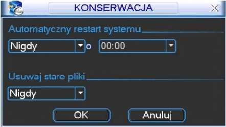 DODATKOWE POZYCJE MENU Kliknięciem OK zapamiętujemy ustawienia i powracamy do menu ZAAWANSOWANE. Rys. 5-29. Menu Konserwacja. 5.5.7 Monitor Rys. 5-30. Menu Monitor.