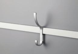 Hak aluminiowy pionowy KW5 wytrzymałość do 10 kg pakowany po 2