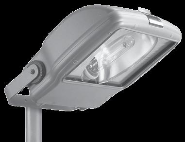 lamp wyładowczych, metalohalogenkowych lub sodowych Floodlight IP66 with original design and reflectors typical for street light fixtures, for discharge metal halide and sodium lamps прожектор IP66