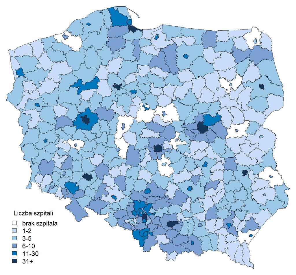 2.2 Obszar Ambulatoryjnej Opieki Specjalistycznej Świadczeniodawcy w Polsce W roku 2013 na terenie kraju znajdowały się 2 424 ambulatoryjne ośrodki specjalistyczne, w których realizowano świadczenia