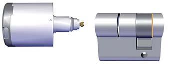 Transceiver hilock 203 jest łącznikiem między elektronicznym modułem klamki i instalacją sygnalizacji włamania (ISW), z którą połączony jest poprzez com2bus.