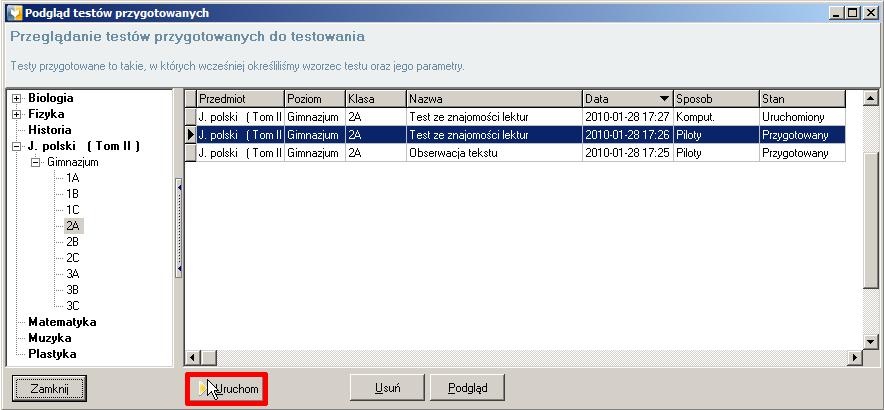 2.0 TESTY 2.8 Eksport / import wzorców testów 2.8 Eksport / import wzorców testów Program Testico Edu umożliwia eksport gotowych wzorców testów do pliku.