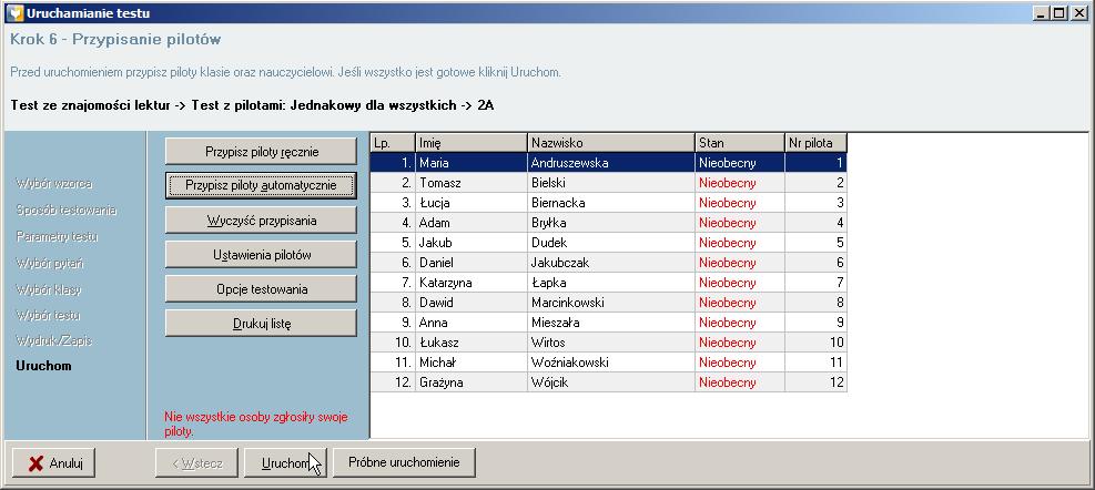 Wyeksportowane wzorce możesz następnie w łatwy sposób zaimportować. Wyeksportowane wzorce testów zapisywane są w unikalnym formacie Testico -.tco. 2.8.