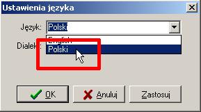 4.0 USTAWIENIA DODATKOWE 4.1. Ustawienia języka 4.0 USTAWIENIA DODATKOWE 4.1. Ustawienia języka Program Testico Edu umożliwia zmianę wersji językowej.