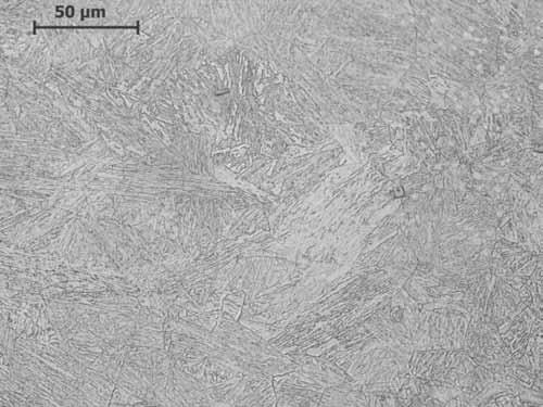 Rys. 7. Mikrostruktura w obszarze przegrzania SWC stali T24.