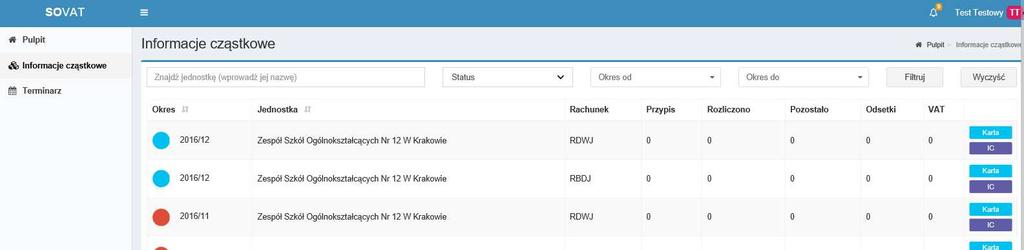 3 Informacje cząstkowe W zależności od okresu rejestrowania Informacji cząstkowej oraz od rodzajów plików (JPK) i deklaracji (VAT-7) Użytkownik ma możliwość złożenia nowej deklaracji lub korekty do