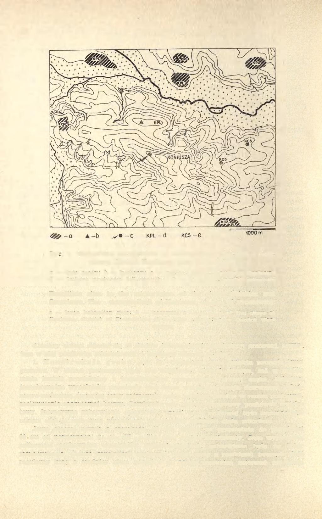 62 JANUSZ KRUK Ryc. 1. Stanowiska eneolityczne w mikroregionie Ścieklca i Szreniawy. Okolica Koniuszy, pow.