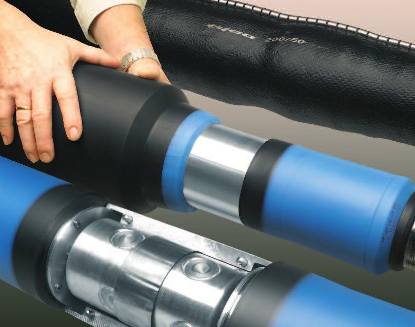 Po nasunięciu na miejsce docelowe, komponenty pozostają rozciągnięte. W tej technologii znajdują zastosowanie różne rodzaje silikonów oraz sztywniejszy EPDM.
