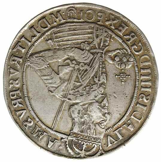 Tarcza herbowa, SAM LIV NE NO SVE - GOT VAND Q HR REX; Tyszkiewicz 8 mk, Kop. 1489 (R), Dostych 34.1.02A (R6); srebro 28.