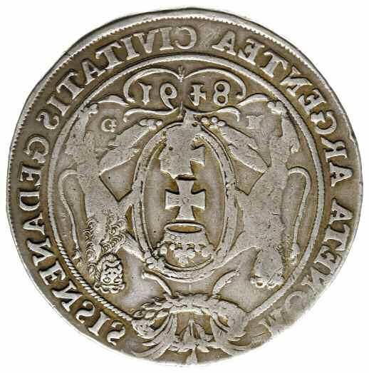 69 g, ciemna patyna, wskutek dwukrotnego uderzenia stempli powstała data 16441 III+/II- 10.