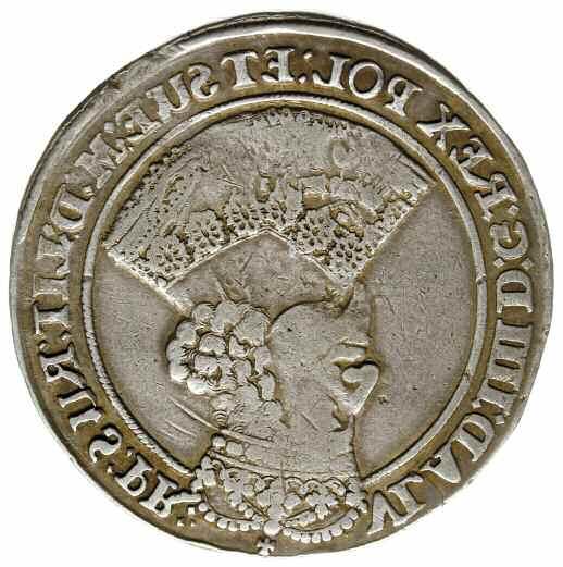 talar 1648, Gdańsk; Aw: Popiersie króla w prawo, wokoło VLAD IIII D G REX POL ET SUE M D LIT RUS