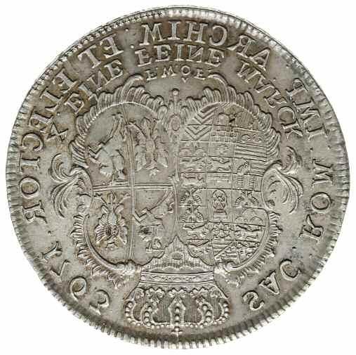 talar 1763, Drezno; Aw: Popiersie w prawo i napis wokoło,