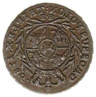 trojak 1782/E.B., Warszawa; Iger WA.82.1.a (R2), Plage-miedź 264 (R1), Berezowski 2.50 zł; moneta zilustrowana w katalogu Igera, rzadki rocznik III+ 500,- 685 686 687 686.