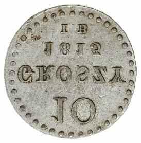 10 groszy 1813 IB, Warszawa; duże cyfry
