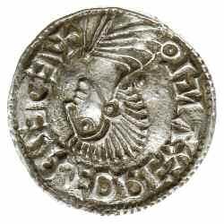 Exeter, mincerz Wynsige; ÆĐELRÆD REX AN /