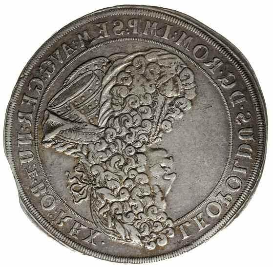 64 g; wybity na źle wyciętym krążku, ale dość ładny III+ 5.000,- 806 Karol VI 1711-1740 806.
