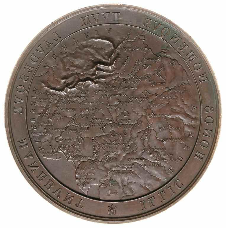 913 913. medal z 1859 roku autorstwa Antoine a Bovy ego (1794-1877), wybity przez Komitet Emigracyjny dla uczczenia sir Dudleya C.