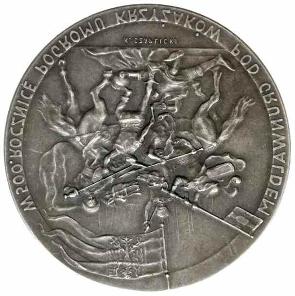 918 918. medal z 1910 roku autorstwa Karola Czaplickiego wybity z okazji 500.