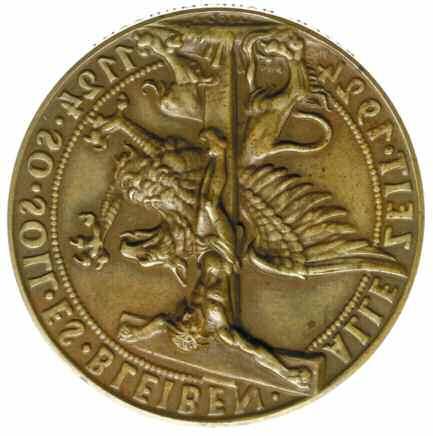Bahrfeldt 6375, Przemysł-Sztuka-Polityka 114; srebro 42 mm, 39.