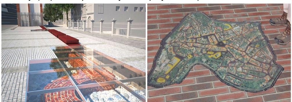 nawierzchni i małej architektury z wykorzystaniem cegły i konkretnych