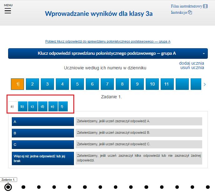 9. Pamiętaj, że niektóre zadania mają podpunkty i