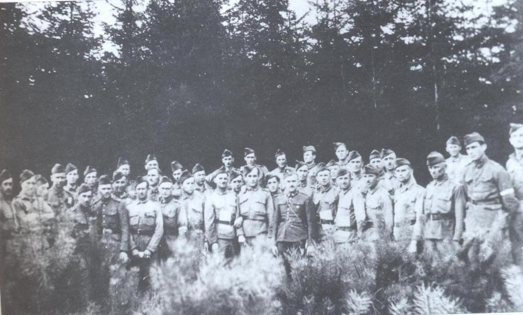 Szkolenie w terenie Szkoła leśna w Margoninie maj 1939r.