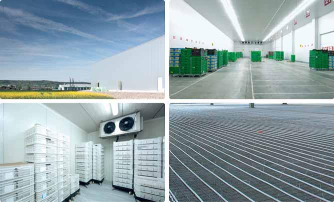 Ogrzewanie/chłodzenie płaszczyznowe Uponor -> System ochrony przeciwmroźnej Uponor Metaway System ochrony przeciwmroźnej Uponor Metaway Pomieszczenia chłodnii o temperaturze pracy od -20 C do -30 C