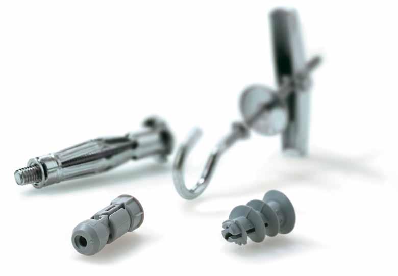 209 Mocowanie w pustych przestrzeniach Metalowe mocowanie do materiałów z pustymi przestrzeniami HM strona 210 Mocowanie do materiałów z pustymi przestrzeniami K, KD, KDH, KDR, KM strona