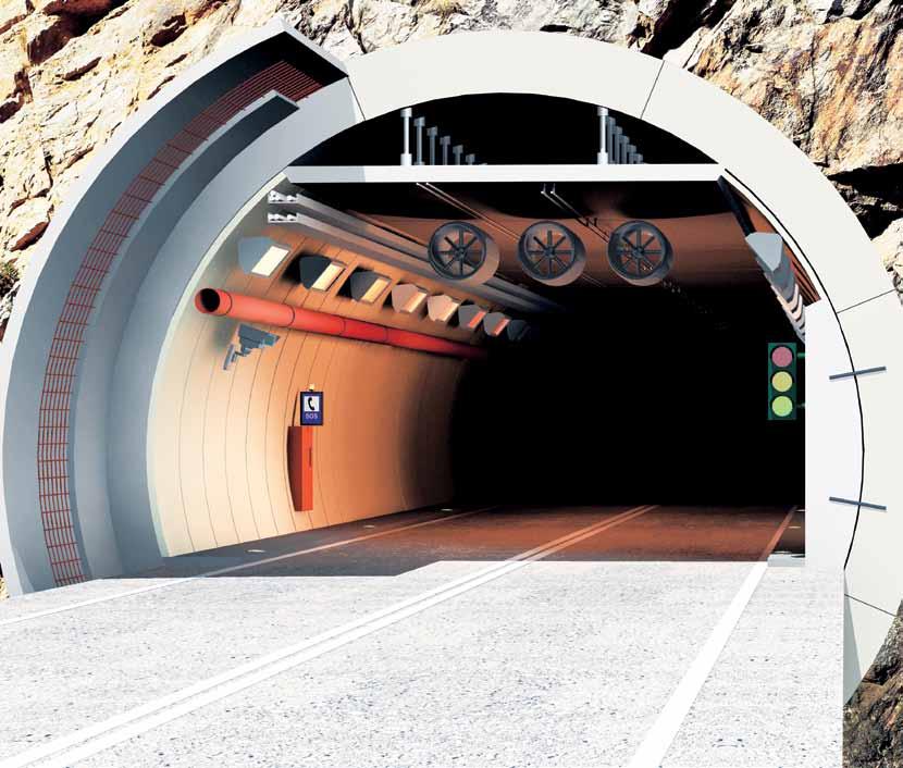 Stosowanie mocowań na przykładzie tunelu.