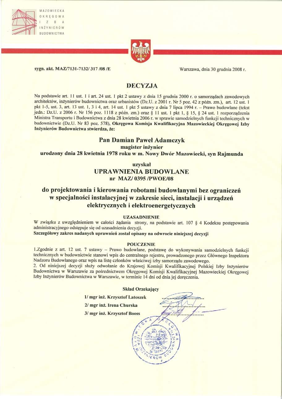 15. Uprawnienia
